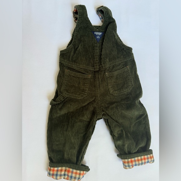 Oshkosh Corduroy Flannel Overalls - Picture 4 of 6